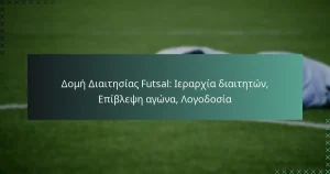 Δομή Διαιτησίας Futsal: Ιεραρχία διαιτητών, Επίβλεψη αγώνα, Λογοδοσία